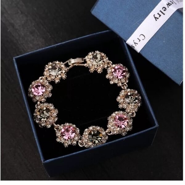 Super Flash Rhinestone Vintage Bracelet Women's Korean