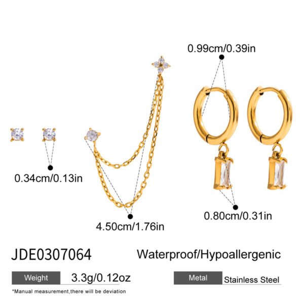 Earrings Light Luxury High-grade Sense Ear Rings Does Not Fade