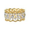 Ethnic Hollow Two-tone Ring For Women