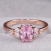 15957102506_1912901380_副本 pink zircon princess ring, European and American goose egg-shaped simulation diamond engagement ring_Auragemd