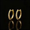 Simple Earrings Inlaid Zirconium Ring Classic Women
