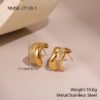 Elegant Geometric Diamond Stud Earrings Light Luxury Design Sense