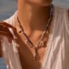 Vacation Style Starfish Shell Hand-knitted Rope Necklace Clavicle Chain