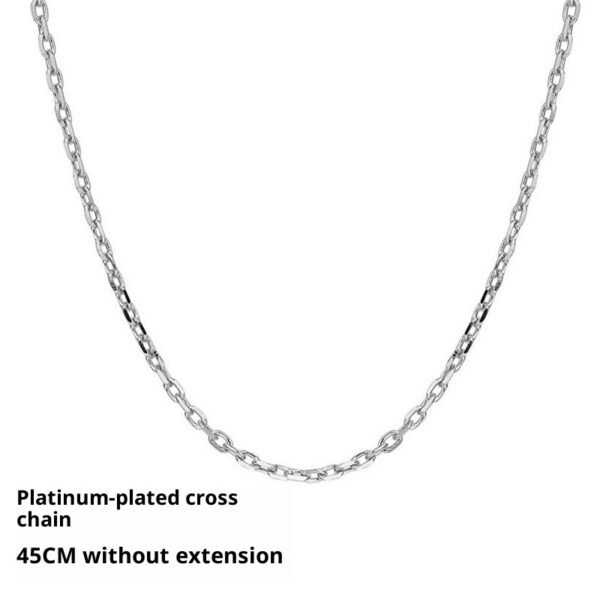 Simple Zircon Inlaid Plated Unisex Necklace