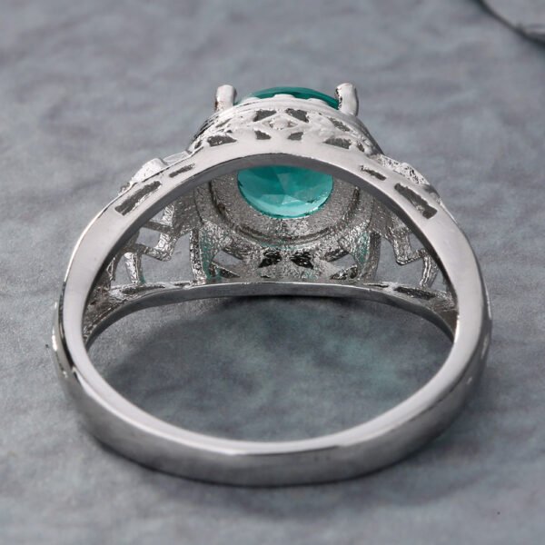 New Copper Plate Inlaid Zircon Ring