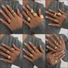 Hip Hop Style Women's Ring Set
