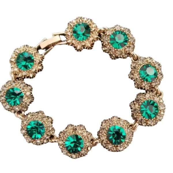 Super Flash Rhinestone Vintage Bracelet Women's Korean