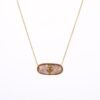 Love Heart-shaped Oil Dripping Stainless Steel Plated 18K Gold Necklace