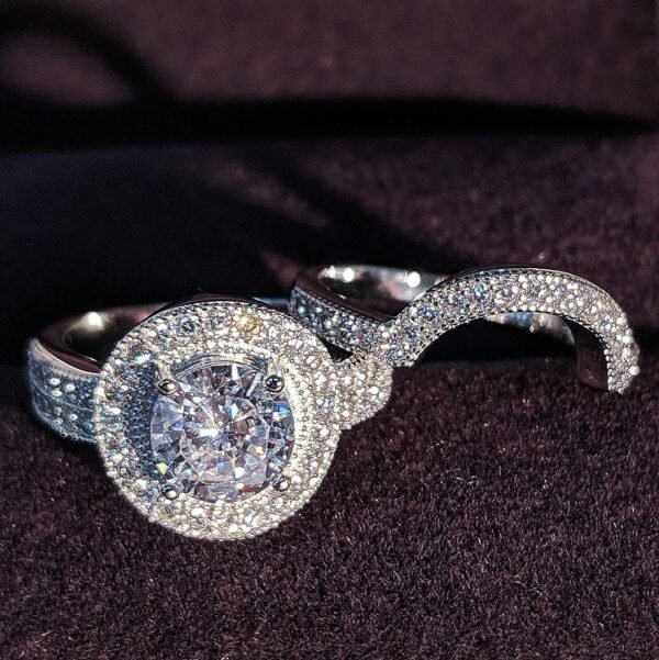 Round New Full Selection Combined Ring Ring Set