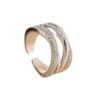 Double-layer X-shaped Adjustable Open Ring For Women