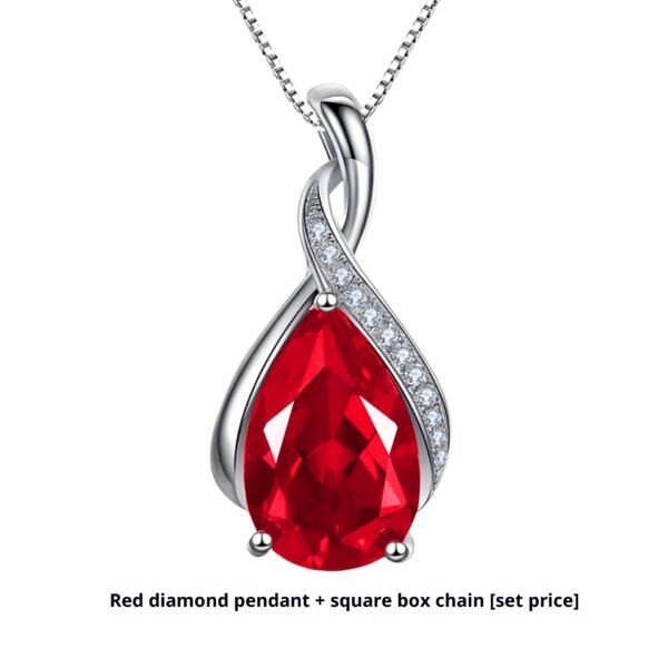 Elegant Natural Purple Navy Blue Pendant Simple