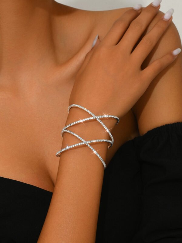 Open-ended Bracelet Full Diamond Bracelet