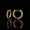 Simple Earrings Inlaid Zirconium Ring Classic Women