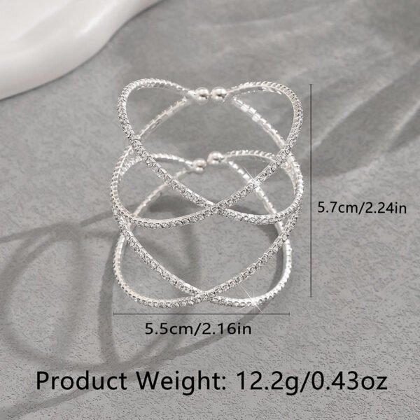 Open-ended Bracelet Full Diamond Bracelet