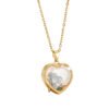 European And American Retro Personalized Open And Close Hollow Design Transparent Box 18K Gold Color-preserving Necklace