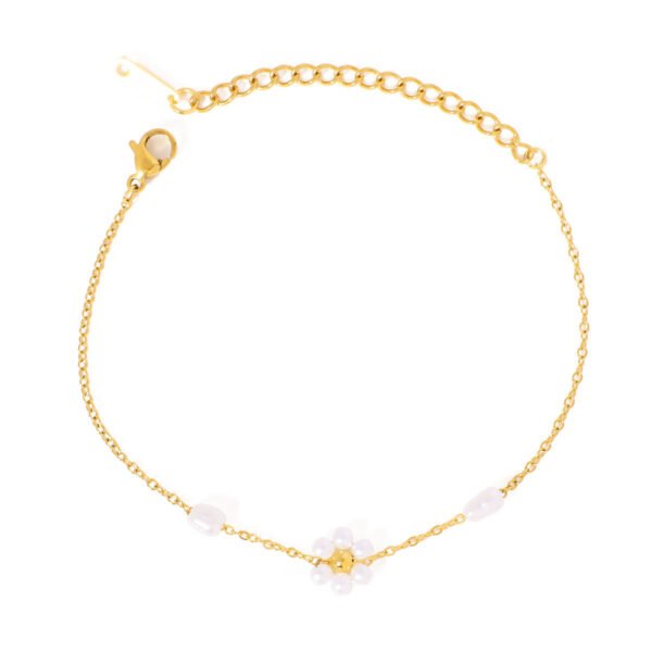 Peach Heart Tag Lobster Buckle Bracelet For Women