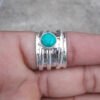 S925 Silver Green Ring European And American Women
