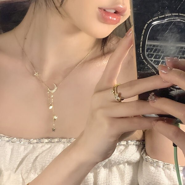 Super Fairy Moon Necklace XINGX Tassel Necklace