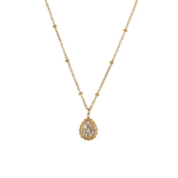 Temperament Star Moon Pendant Stainless Steel Necklace Neck Accessories