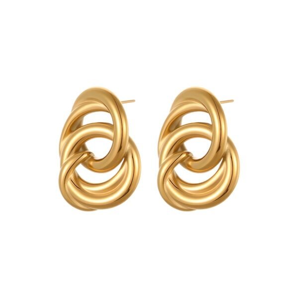 Minimalist Geometric Earrings Circle Does Not Fade