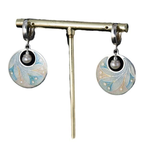 Alloy Women's Colorful Painted Pearl Earrings