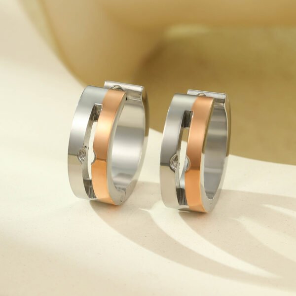 Diamond Titanium Steel Earrings