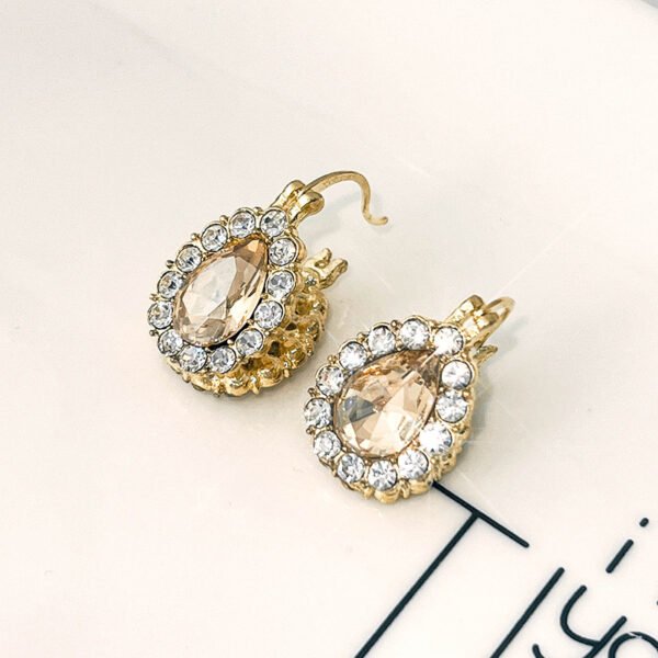 9275fcd0-68a7-42ba-be7f-08990eeb752c.jpg Fashion Double-sided Rhinestone Zircon Water Drops Ear Clip