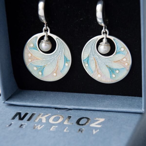 Alloy Women's Colorful Painted Pearl Earrings