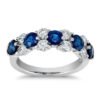 Korean-Style INS Trendy Light Luxury Design Niche Lava Klein Blue Block Couples Ring for Men and Women_Auragemd