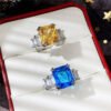 O1CN01BqogEf1myaAgTsURs_!!2207710525023-0-cib Women's Square Aquamarine Zircon Ring - Light Luxury, High-End & Best-Selling Ring_Auragemd