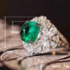 Classic Emerald Green Zircon Ring - High-End Gift_Auragemd