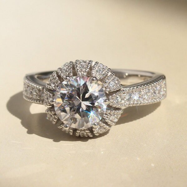 O1CN01QVX4Mf1myaPEiwXyZ_!!2207710525023-0-cib Niche Design Light Luxury Sunflower Ring - High-End Versatile Fashion Ring, Fairy-Style Snowflake Ring_Auragemd