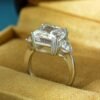 New Style Imitation Ice Flower Ring - High-End INS Style Princess Style Luxury Geometric Fashion Women's Ring_Auragemd