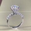 O1CN01Z8FIlE1myaCRHaYXj_!!2207710525023-0-cib Women's Platinum-Plated Crystal-Inlaid Jewelry Ring - Bright Star Wedding Engagement Ring_Auragemd