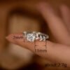 Floral Ring - Laurel Branch Simulated Moissanite Fresh Style Ring, Lady's Flower Ring_Auragemd
