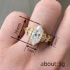 Exquisite Luxury Zircon-Inlaid Ring for Women - Palace-Style Leaf Vine Design Ring, Fashionable Light Luxury Style_Auragemd