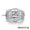 Hollow Pattern Pavé-Set Zircon Ring - High-End Retro Luxury Women's Ring_Auragemd