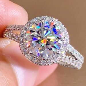 European & American Jewelry - Full-Zircon Fashionable High-End Classic Versatile Ring for Women_Auragemd