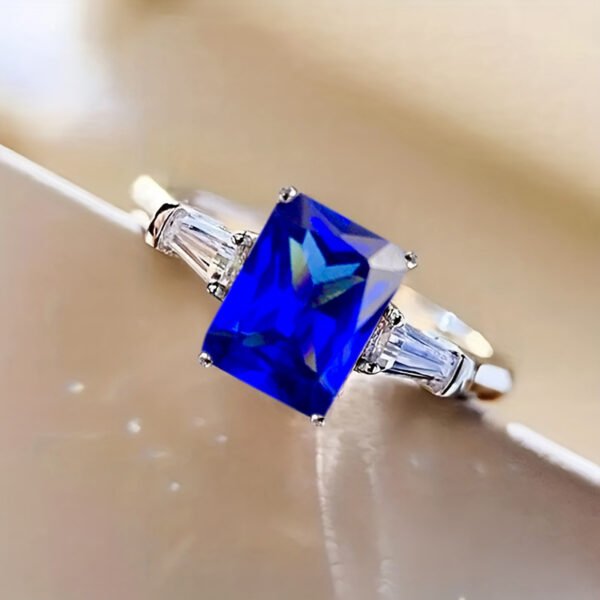 O1CN01wAWvDF1myaPNP3vwX_!!2207710525023-0-cib (1) Women's Fashionable Square Pink Diamond Zircon Ring - Sweet, Romantic & High-End Ring_Auragemd