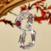 Irregular Zircon Ring Fashion Retro Ladies