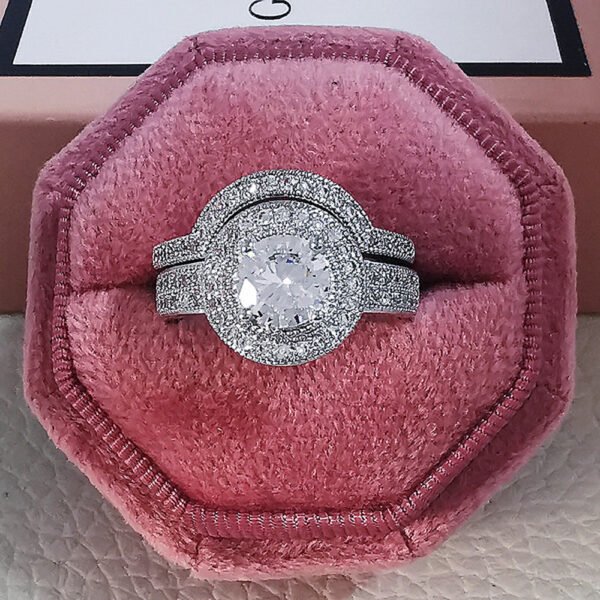 Round New Full Selection Combined Ring Ring Set