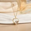 European And American Retro Personalized Open And Close Hollow Design Transparent Box 18K Gold Color-preserving Necklace