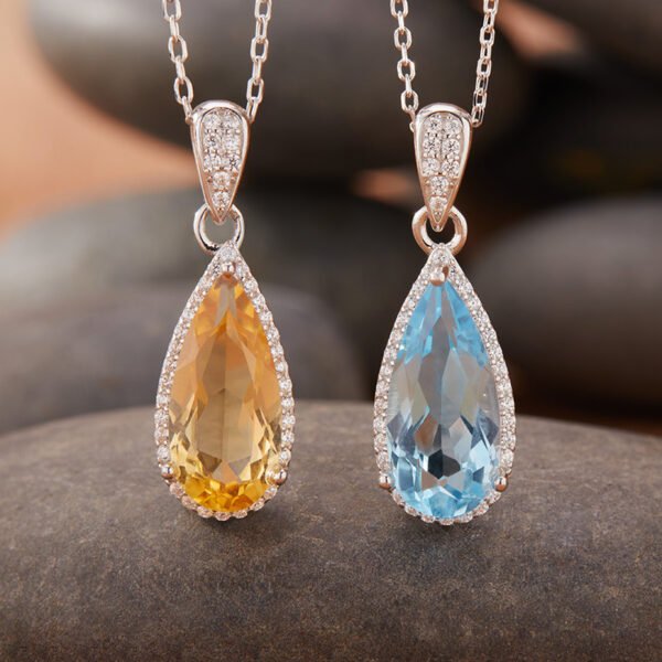 b694fffa-5552-43d9-b821-aed4202a1801.jpg Women's Natural Topaz Citrine Necklace Set