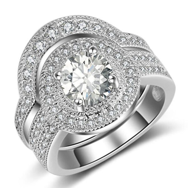 Round New Full Selection Combined Ring Ring Set