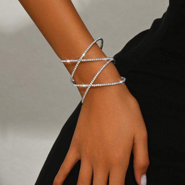 Open-ended Bracelet Full Diamond Bracelet