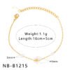 Peach Heart Tag Lobster Buckle Bracelet For Women