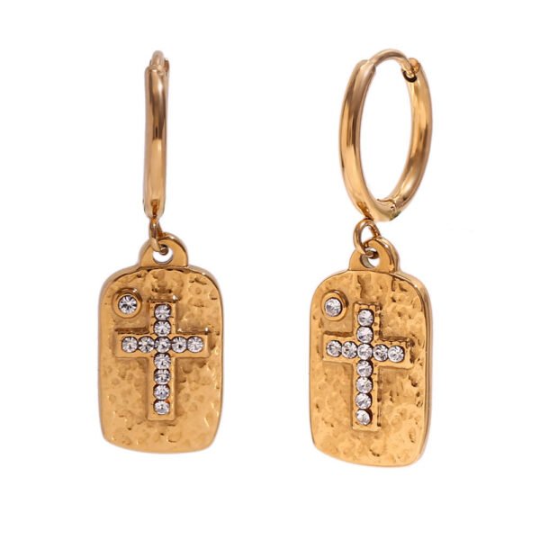 de92912e-dd11-4d5f-9926-9c5bdd14c2f3.jpg Necklace Gold Micro Inlay Rhinestone Cross Hammer