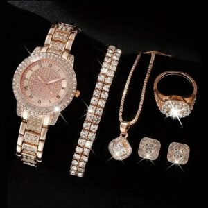 e0cace99-aca9-4675-a87f-03f8eb25e0e6.jpg Women's Cornucopia Diamond-embedded Watch Set Popular