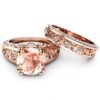 e3622325-d715-4455-8e4b-7825e2770de1.jpg 14K Rose Gold Plated Champagne Gemstone Engagement Ring