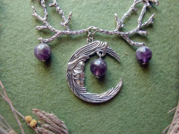 New Fashion Withered Branch Moon Necklace For Women